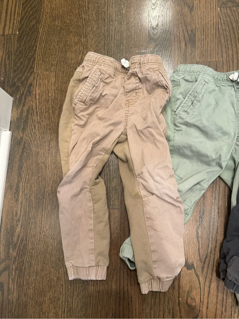 Cat & Jack Toddler Boy Jogger Pants Bundle Lot 3T Khaki Grey Green School Play
